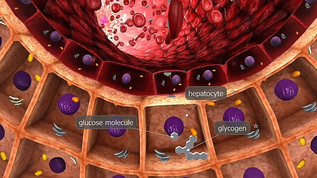 Mechanism of nutrient storage of liver