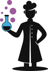 silhouette of a man with hat