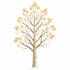 Obraz premium autumn tree isolated