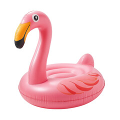 Inflatable Pink Flamingo Pool Float for Summer Fun and Leisure in Water Activities and Beach Parties Transparent background or png