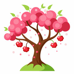 apple tree with flowers