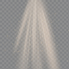 Vector transparent sunlight special lens flash light effect	