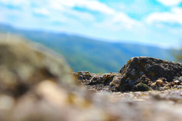 mountain landscape with blue sky