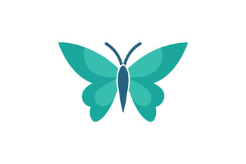 Simple Elegant Butterfly Logo Design for Nature Beauty and Transformation Symbolizing Growth and Positive Change with Serene and Tranquil Aesthetics