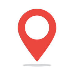 Pin icon vector isolated on white background. Location icon. Map pointer icon. Point. Locator. Address