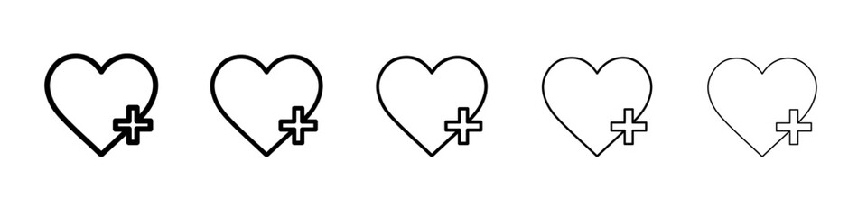 Add to favorite icon Flat design on isolated background