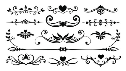 Black Anchor Symbols Collection