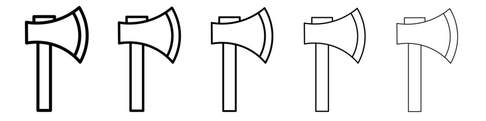 axe icon Flat design on isolated background