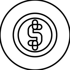 Coins single icon vector illustration