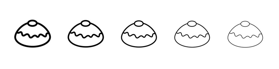 belgian buns icon Flat design on isolated background