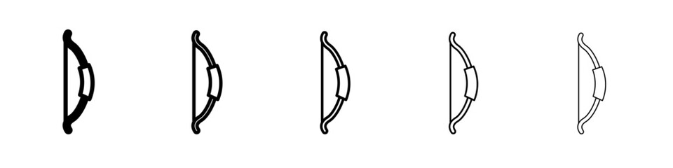 bow icon Flat design on isolated background