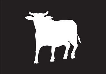 Cow Icons, Ideal for Agriculture and Farm Themes - Flat Vector Illustration