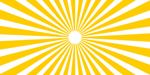 Orange Brown and beige sunburst background. Radial Beam of Sunlight Retro Background with Flash. It used for Web, Mobile Applications, Desktop background. Anime or manga abstract simple Retro pixelate