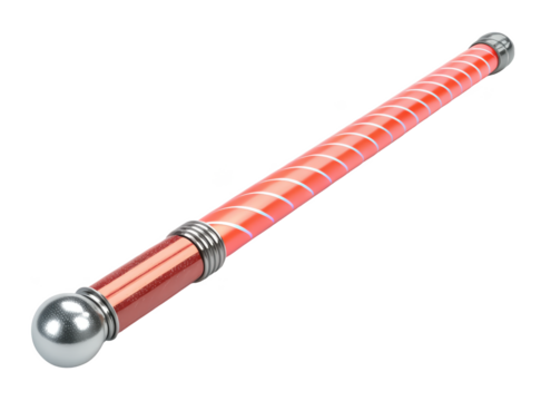 Twirling baton isolated PNG dance accessory PNG majorette baton PNG performance tool PNG rhythmic gymnastics PNG decorative baton PNG transparent background image