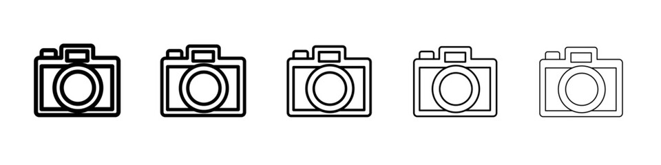 camera icon Flat design on isolated background