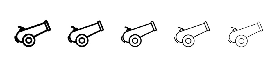 Cannon icon Flat design on isolated background