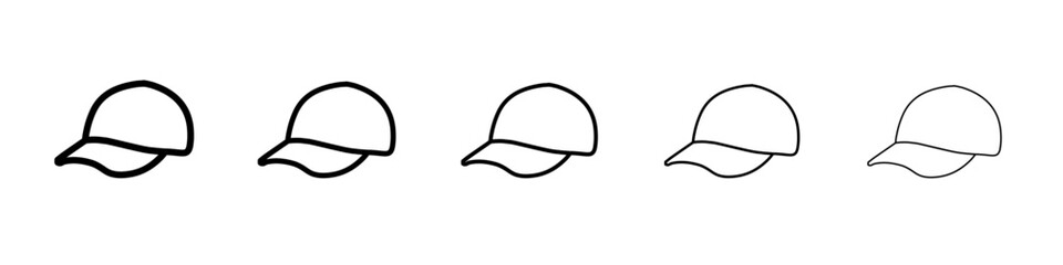 cap icon Flat design on isolated background