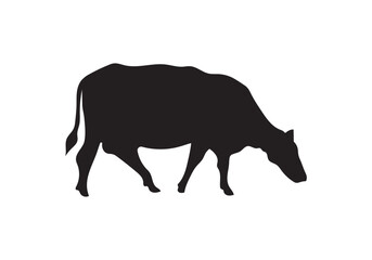 Cow Icons, Ideal for Agriculture and Farm Themes - Flat Vector Illustration