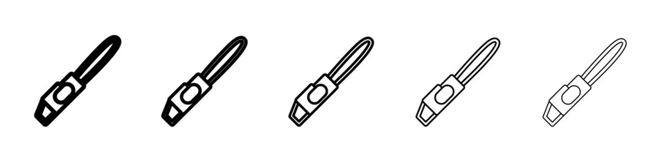 Chainsaw icon Flat design on isolated background