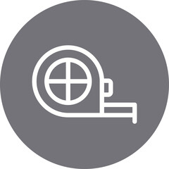Measuring tape single icon vector illustration