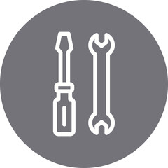 Screw tools single icon vector illustration