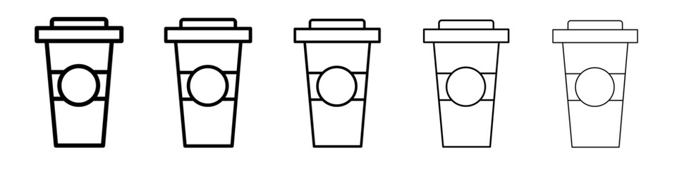 coffee cup icon Flat design on isolated background