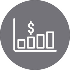 Statistics single icon vector illustration