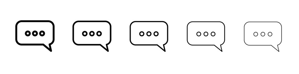 Comment icon Flat design on isolated background