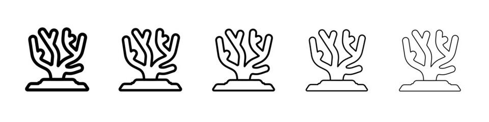 coral icon Flat design on isolated background