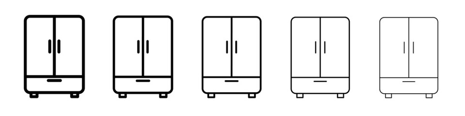 cupboard icon Flat design on isolated background