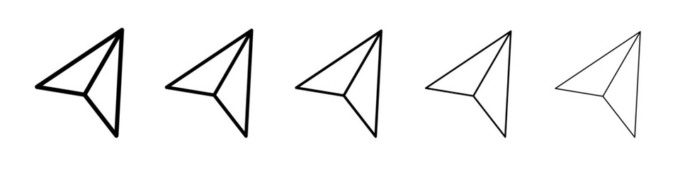 Cursor icon Flat design on isolated background