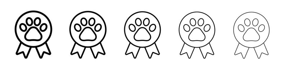 Dog competition icon Flat design on isolated background