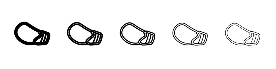 Dog muzzle icon Flat design on isolated background