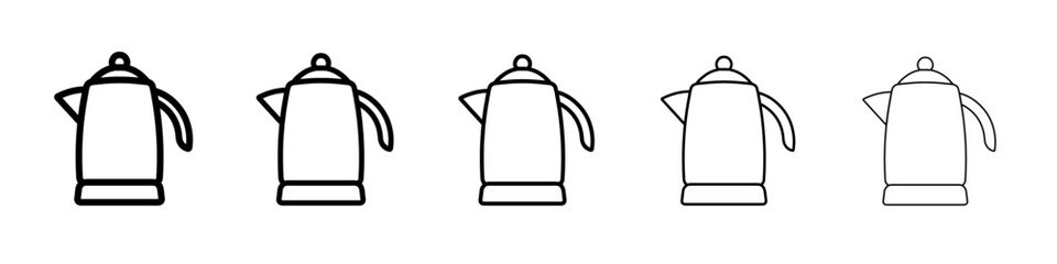 electric kettle icon Flat design on isolated background