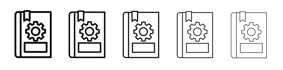 Engineering education icon Flat design on isolated background