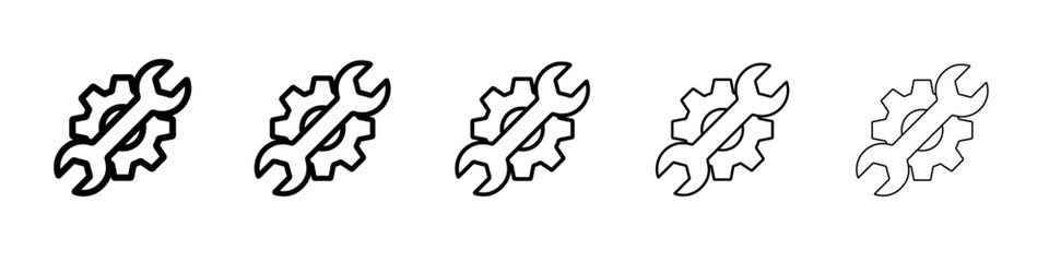 Engineering tool icon Flat design on isolated background