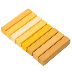 Yellow ochre pastels png soft pastels png earthy tone pastels png drawing pastels png golden pastels png dry pastels png art supply png transparent background image