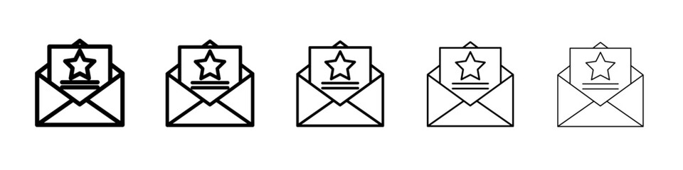 greeting card icon Flat design on isolated background