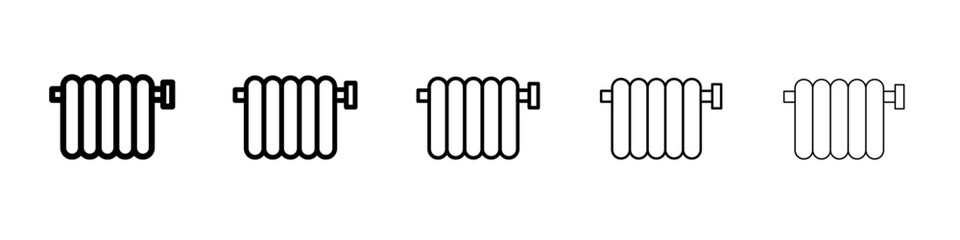 heater icon Flat design on isolated background