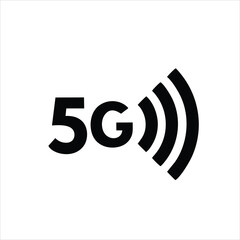 5G, 5G Network Speed icon, 5G vector, 5G icon vector, 5G logo, 5G symbol, 5G sign, 5G icon design. 5G Network icon vector illustration.