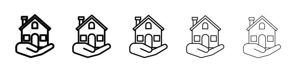 home loan icon Flat design on isolated background