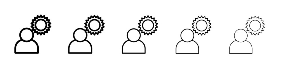 hot human icon Flat design on isolated background