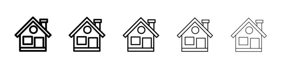 house icon Flat design on isolated background