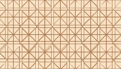 Geometric Traditional Tatami Mat Pattern in Brown Tones for Design