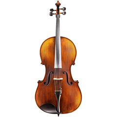 Obraz premium Ancient cello isolated on transparent background