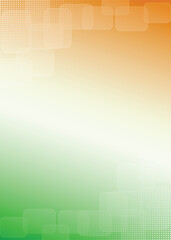 Abstract background with yellow and green color for Indian national day design