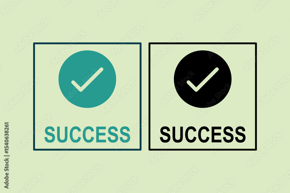 Aufkleber success icon. icon related to ui elements. suitable for web site, app, user interfaces,element, prin