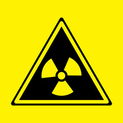 The radiation icon. Radiation symbol.