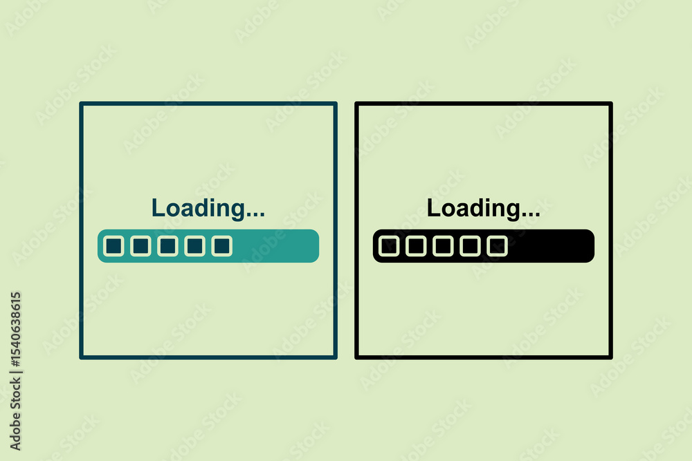 Poster loading icon. icon related to ui elements. suitable for web site, app, user interfaces,element, prin