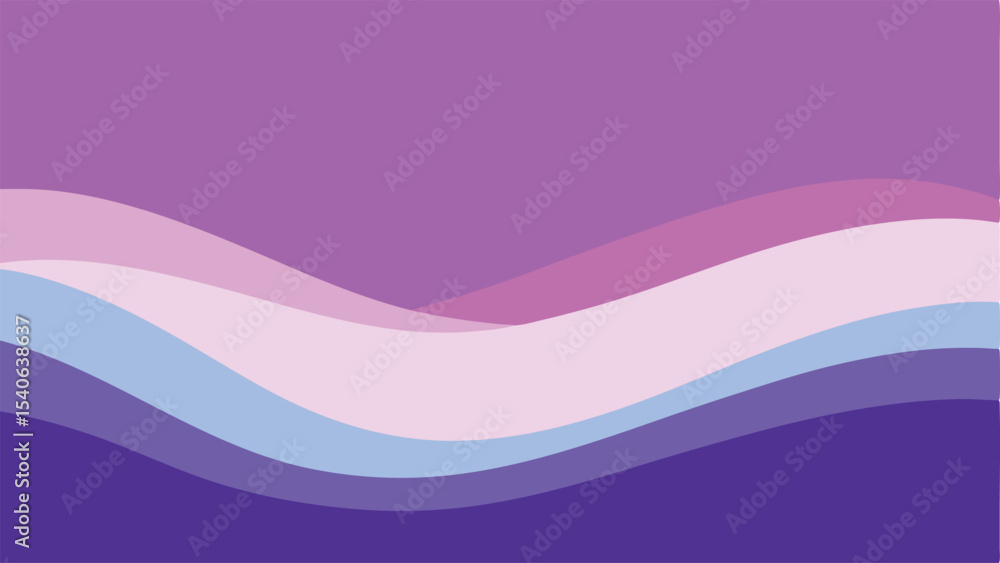 Poster abstract purple wavy layers seamless background for design projects with transparency
